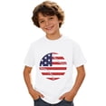thumbnail image 1 of HEVRJEWJD Boys 4th of July Shirt Boys USA Shirt, Festive Print Short Sleeve Crew Neck Casual Top for Holiday Gatherings White5 1-2 Years, 1 of 4