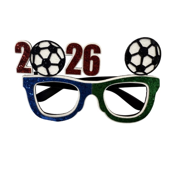 HEVRJEWJD Glasses Football Fan Party Novelty Eyewear Celebration Support Prop Blue3