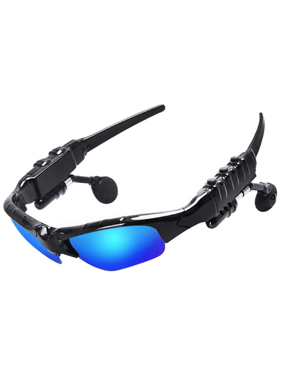 Headset with Wireless Earbuds Polarized Music Audio Mic Inear Headphones for Sports Driving Running C One Size
