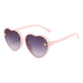 thumbnail image 1 of HEVRJEWJD Kids Heart Shaped Sunglasses Stylish Cute Bee Sunglasses for Toddler Girls | Heart Shaped Cute Design for Kids with Lightweight Frame and Adjustable Fit Pink 14.5cm, 1 of 3
