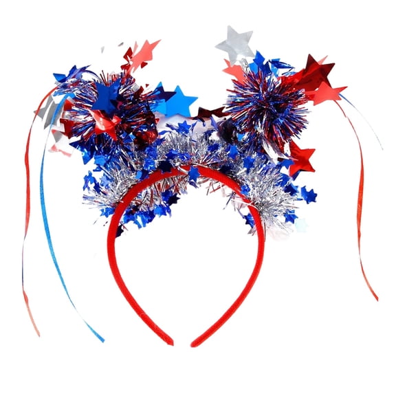 HEVRJEWJD U.S. Independence Day Hair Bands Hair For Children Adults Festival Party Atmosphere Photo E 23