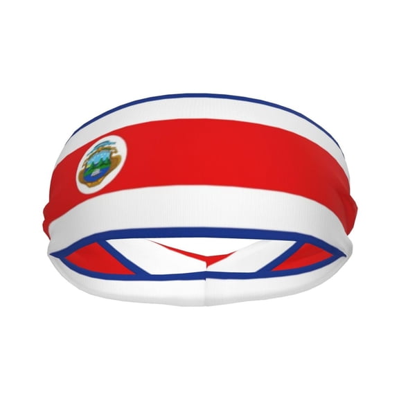 HEVRJEWJD Unisex Sports Headband Sweat Wicking Breathable Elastic Hair Band For Running Tennis Yoga Workout Daily Use Red One Size