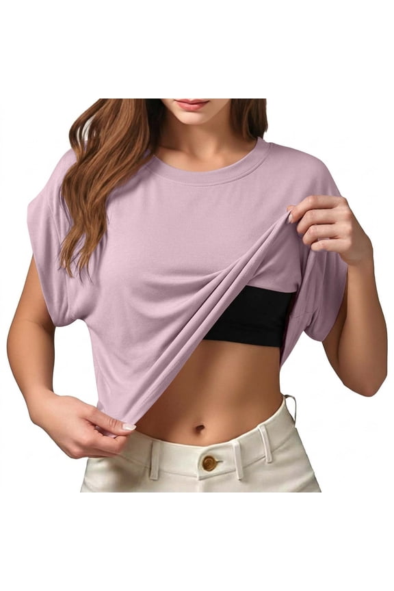 Women Built-in Bra Tank Tops Sleeveless Casual Shirts Racerback Ribbed Fitted Tank Tops Pink XL