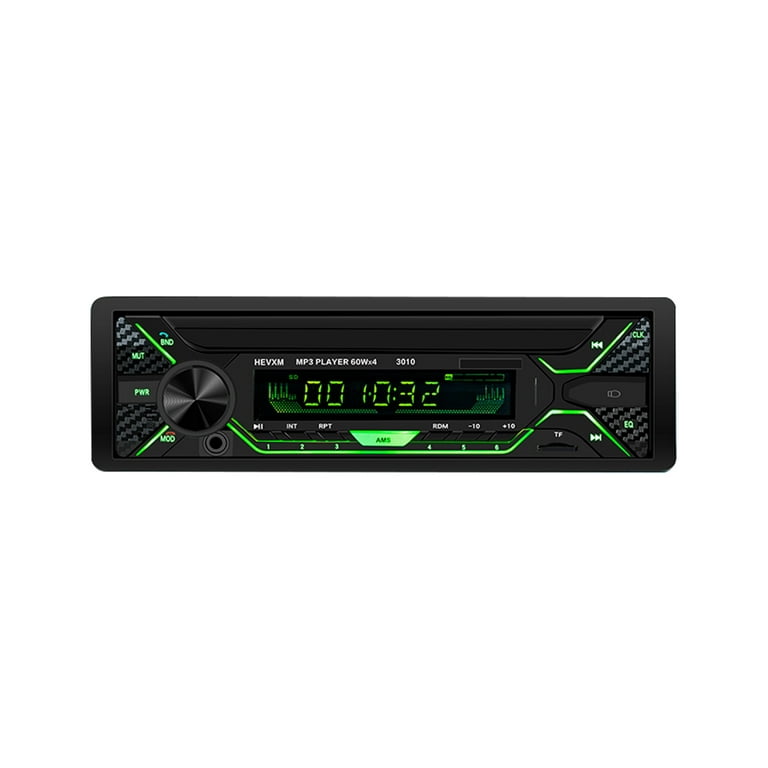 Blive kold and gentagelse HEVXM Car Audio 7 Colors Digital HD LCD Display Car BT Stereo MP3 Player  with USB WMA/WAV/ Receiver AUX/USB/TF Card In Dash Kit - Walmart.com