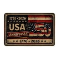 thumbnail image 1 of HEWANG 250 Door Mat, Patriotic Vintage USA Anniversary Anniversary Red Non- Dirt Trapper Doormats for Floor for House Office Outside Inside Entrance Decor 47x31 Inch, 1 of 5