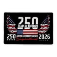 thumbnail image 1 of HEWANG 250 Door Mat, Patriotic Vintage USA Anniversary Anniversary Red Non- Dirt Trapper Doormats for Floor for House Office Outside Inside Entrance Decor 23.6x15.7 Inch, 1 of 5