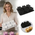 thumbnail image 1 of HEWANG 6 Cavity DIY Silicone Mousse Mold Round Chocolate Cake Molds Square Scented Candle Mould for Cake Cupcake Dessert Decorations, 1 of 8