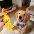 thumbnail image 1 of HEWANG Christmas Squeaky Latex Chicken Toy for Large Dogs Interactive Stress Pet Squeaker Chew (Yellow, One Size), 1 of 6