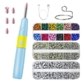 thumbnail image 1 of HEWANG Cordless Hotfix Rhinestone Applicator, Bedazzler Kit with Vacuum Pick Up Function, Adjustable Heat Hot Fix Wand for Clothes, Fabric & DIY Crafts, 5 Tips and 3024 PCS Rhinestones (Blue), 1 of 4
