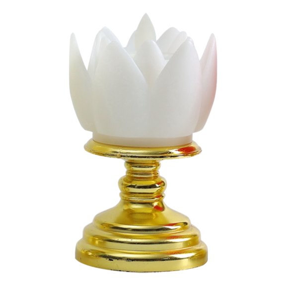 HEWANG LED Lo-tus Light, Flower LED Lamp With El-ectric Lighting For Buddha Decoration And Calm Meditation Environment for Party Centerpieces, Pools(White)