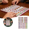 thumbnail image 1 of HEWANG Mahjong Block Set, 65 Tiles SeasideEscape Game Blocks, Seaside Escapes Game, Portable Travel Mahj- Tiles, National Flag Mahjong Tile Set, for Travel Picnic Spring Gathering, 1 of 6