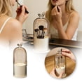 thumbnail image 1 of HEWANG Rotating Toothbrush Holder 3 Slots Dustproof Toothbrush Holder with Cover Makeup Brush Organizer for Bathroom Countertop Yellow with Cover (Yellow), 1 of 8