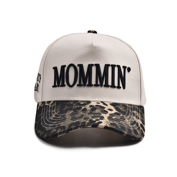 HEWANG Women’s Mommin Trucker Hat – Vintage Two-Tone Ponytail Baseball Cap, Embroidered Adjustable Hat, Great Gift for Mom & Women