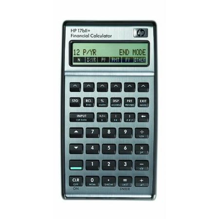 HEWLETT PACKARD 17bII+ Financial Calculator with 22-Digit LCD Display, Black