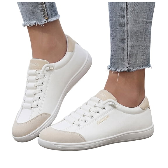 HEWUQI Barefoot Shoes Women Casual Toe Box Running Sneakers with Arch Support Minimalist Fashion Canvas Comfortable Walking Footwear Khaki Size 9.5
