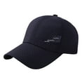thumbnail image 1 of HEWUQI Breathable Mesh Baseball Cap for Men Women Unisex Cooling Vent Adjustable for Sports Running Summer Gift Navy, 1 of 2