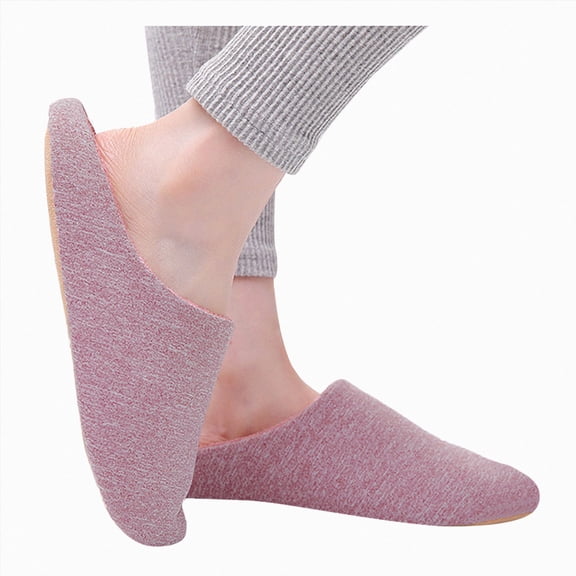 HEWUQI Closed Toe Quilted Slippers Men Women Lightweight Non Slip Indoor Slides House Shoes Comfortable Couple Home Footwear Pink Size 7.5