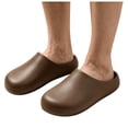 thumbnail image 1 of HEWUQI Cloud Slides Clogs for Men Breathable Comfortable Waterproof Summer Sandals Arch Support Slip on Beach Walking Shoes Coffee Size 10, 1 of 3
