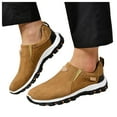 thumbnail image 1 of HEWUQI Fashion Thick Sole Sneakers for Women 2026 Breathable Trending Comfortable Support Casual Slip on Rubber Sole All Seasons Walking Shoes Brown Size 7.5, 1 of 5