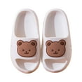thumbnail image 1 of HEWUQI Kids Cloud Slides Slippers for Girls Boys Quick Drying Shower Cushioned Slip on Bathroom Thick Sole Sandals Indoor Outdoor Shoes White Size 11 Little Kid, 1 of 4