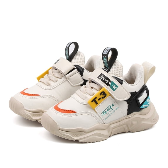 HEWUQI Kids Platform Wedge Sneakers Boys Girls Tennis Running Shoes Waterproof Outdoor Hiking Sneakers for Athletic Breathable White Size 10 Little Kid
