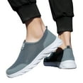 thumbnail image 1 of HEWUQI Men's Slip on Loafers Lightweight Casual Mesh Walking Boat Shoes Breathable Non Slip Driving Work Sneakers Gray Size 9, 1 of 5