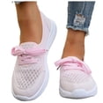 thumbnail image 1 of HEWUQI Orthopedic Shoes for Women Wide Width Breathable Lightweight Orthopedic Slip on Slides Non Slip Low Arch Support Shoes Walking Sneakers d-Pink Size 8.5, 1 of 6