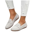 thumbnail image 1 of HEWUQI Orthopedic Shoes for Women Leather Flowers Arch Support Slip on Loafers Lightweight Dress Sneakers Walking Casual Outdoor Flats c-Gray Size 7, 1 of 4