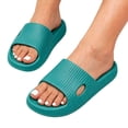 thumbnail image 1 of HEWUQI Slide Shower Shoes for Men Women Non Slip Holes House Slippers Bathroom Pool Gym Students College Dorm Quick Drying Comfortable Sandals Dark Green Size 8, 1 of 5