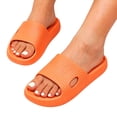 thumbnail image 1 of HEWUQI Slide Shower Shoes for Men Women Non Slip Holes House Slippers Bathroom Pool Gym Students College Dorm Quick Drying Comfortable Sandals Orange Size 8, 1 of 5