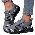thumbnail image 1 of HEWUQI Women's Barefoot Running Shoes Low Drop Hiking Walking Cushion Footwear Tennis Non Slip Workout Gym Athletic Fashion Sneakers Gray Size 6.5, 1 of 5