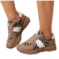 thumbnail image 1 of HEWUQI Women's Platform Walking Tennis Shoes Cushioned Arch Support Breathable Sneakers Non Slip Comfortable Footwear for Gym Daily Wear Khaki Size 6.5, 1 of 6