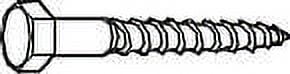HEX HEAD LAG SCREWS 1/4" X 4", 100 PER PACK per 2 Pack