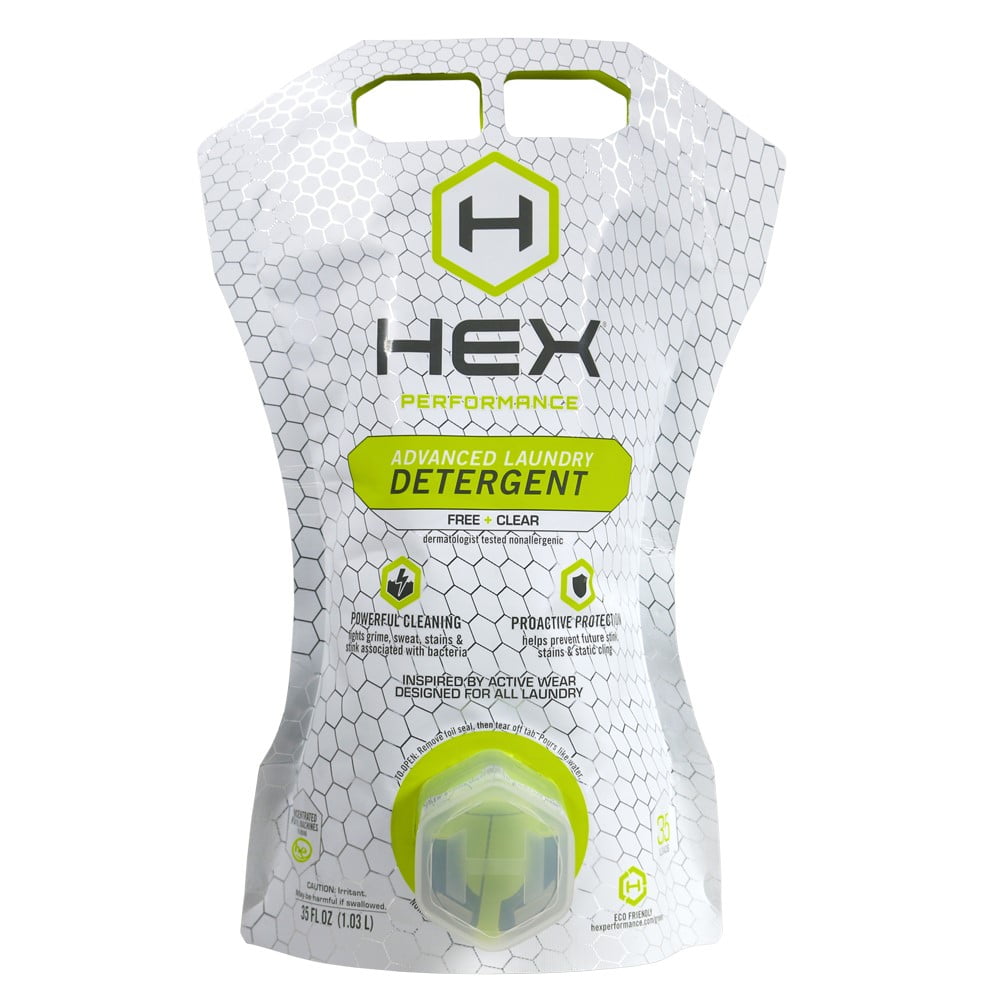 HEX Performance Advanced Laundry Detergent, Free & Clear, 35 Loads