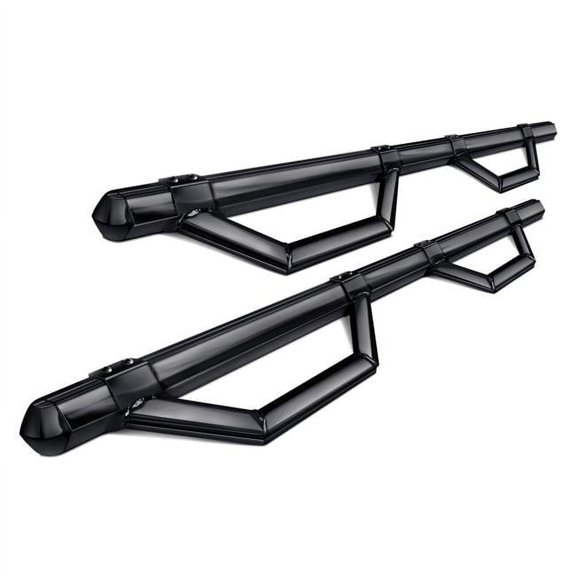 HEX Series Cab Length Silver Powder Coat Side Steps