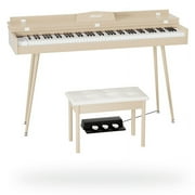 HEXANT 88- Key Hammer Weighted Digital Piano Keyboard, Full-Size Electric Piano keyboard, with 3-Pedal, Multi-Functional Keyboard and Stand for Beginner/Adult (Piano/Bench Set)