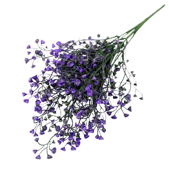 HEXBOOYOO 1Pc Artificial Greenery, Plastic Plants Fake Bell Grass Flowers Patio Yard Corridor Indoor Outdoor Home Garden Balcony Party Pot Planter Filler Table Decoration 19.7in - 2025 New Arrival🔥