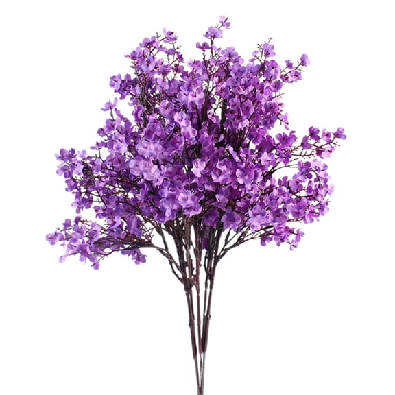 HEXBOOYOO 2025 New Arrival 12 PCS Baby Breath Flowers Artificial Bulk Fake Gypsophila Bouquets Real Touch Silk Floral Arrangements for Table Centerpieces Wedding Home Farmhouse Party DIY Decor