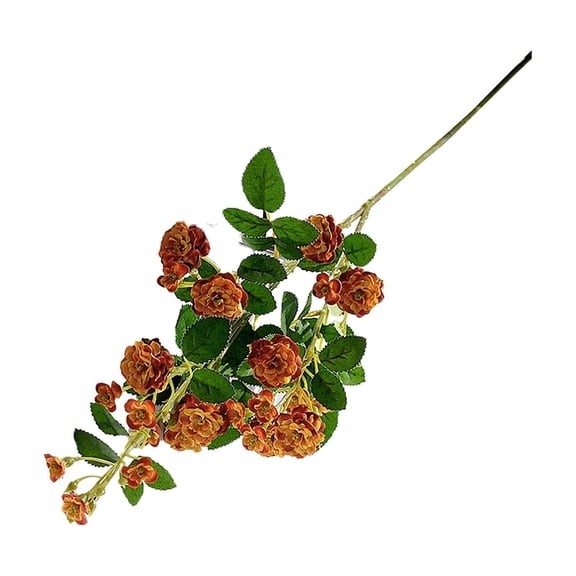 HEXBOOYOO 2026 Artificial Flowers Outdoor Artificial Rose Long Stem Artificial Flowers Rustic Fall Decor Flowre for Tall Vase Flowers Arrangement Flower Long Flowers