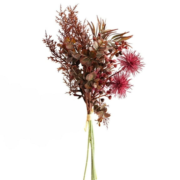 HEXBOOYOO Faux Flowers Artificial Fall Flowers for Outdoors Fall Plants Artificial Plastic Plants Autumn Flowers for Home Indoor Table Fireplace Front Door Decor - 2025 New Arrival🔥