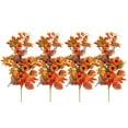 thumbnail image 1 of HEXBOOYOO Faux Flowers Autumn Door and Table Bouquet Set Faux Maple Leaves Chrysanthemums Pumpkins & Wheat (2 Pieces) - 2025 New Arrival🔥, 1 of 5