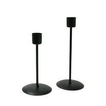 HEXBOOYOO Matte Black Candle Holders, Decorative Candlestick Holders for Taper Candles, Metal Candle Stands for Home Decor, Wedding, Dinning, Party, Anniversary - 2025 New Arrival🔥