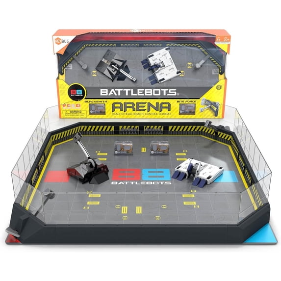 HEXBUG BATTLEBOTS Arena Bite Force and Blacksmith remote control combat toy set