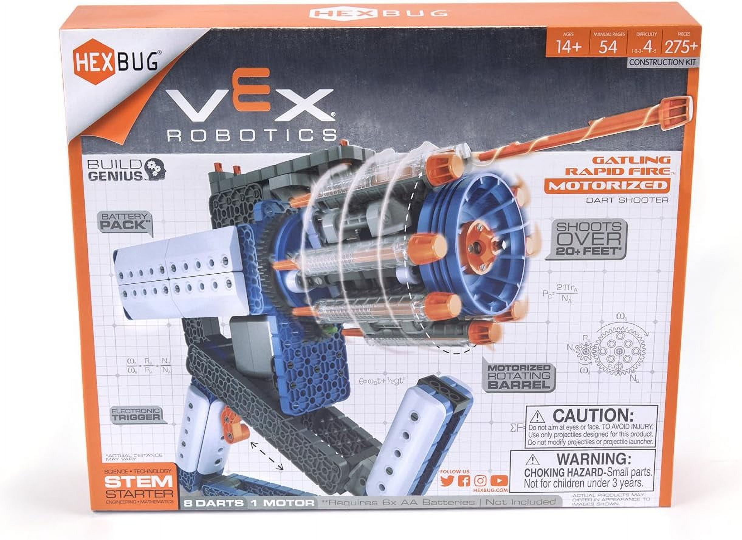 HEXBUG VEX Robotics Gatling Rapid Fire - Great Gift for Kids, Boys & Girls