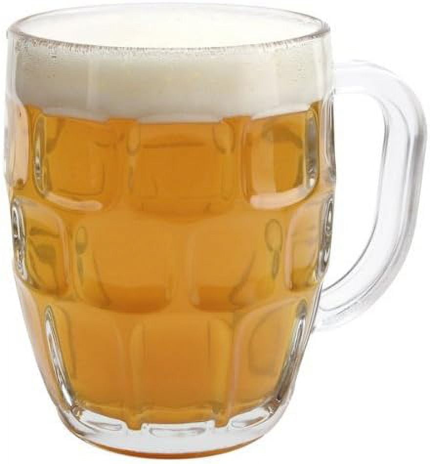 Slaprin  Glass 19.25 Ounce Dimpled Beer Stein Mug