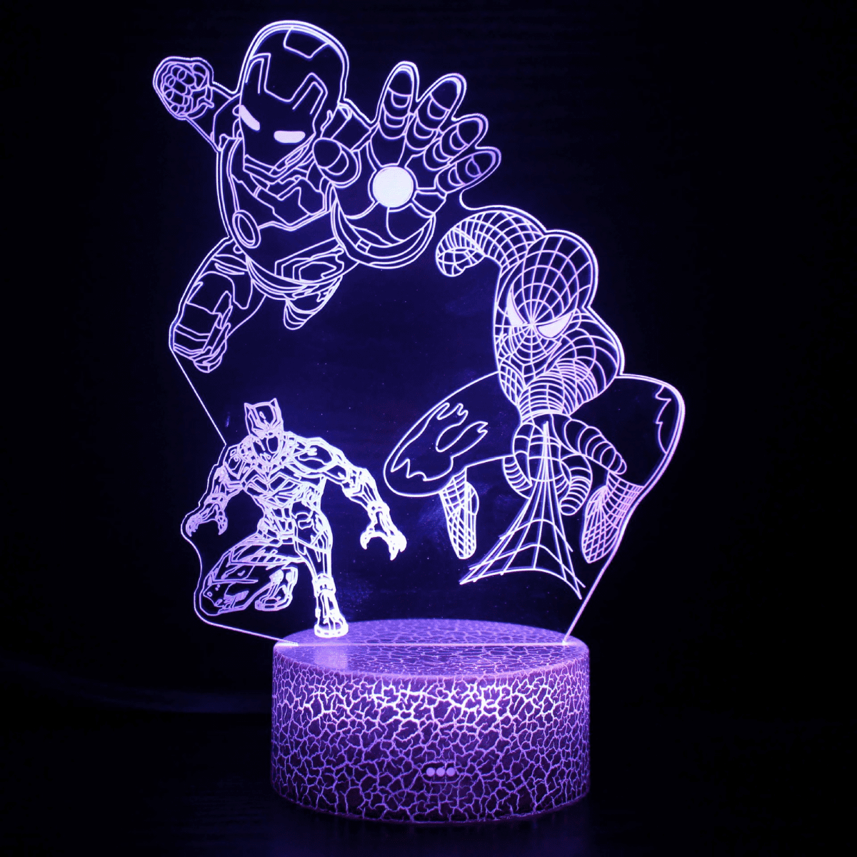 Luce 3D Spider-Man Hand FX - LED Da Parete, Con Effetto Sfondamento, A Batteria, Per Cameretta - Foto 6
