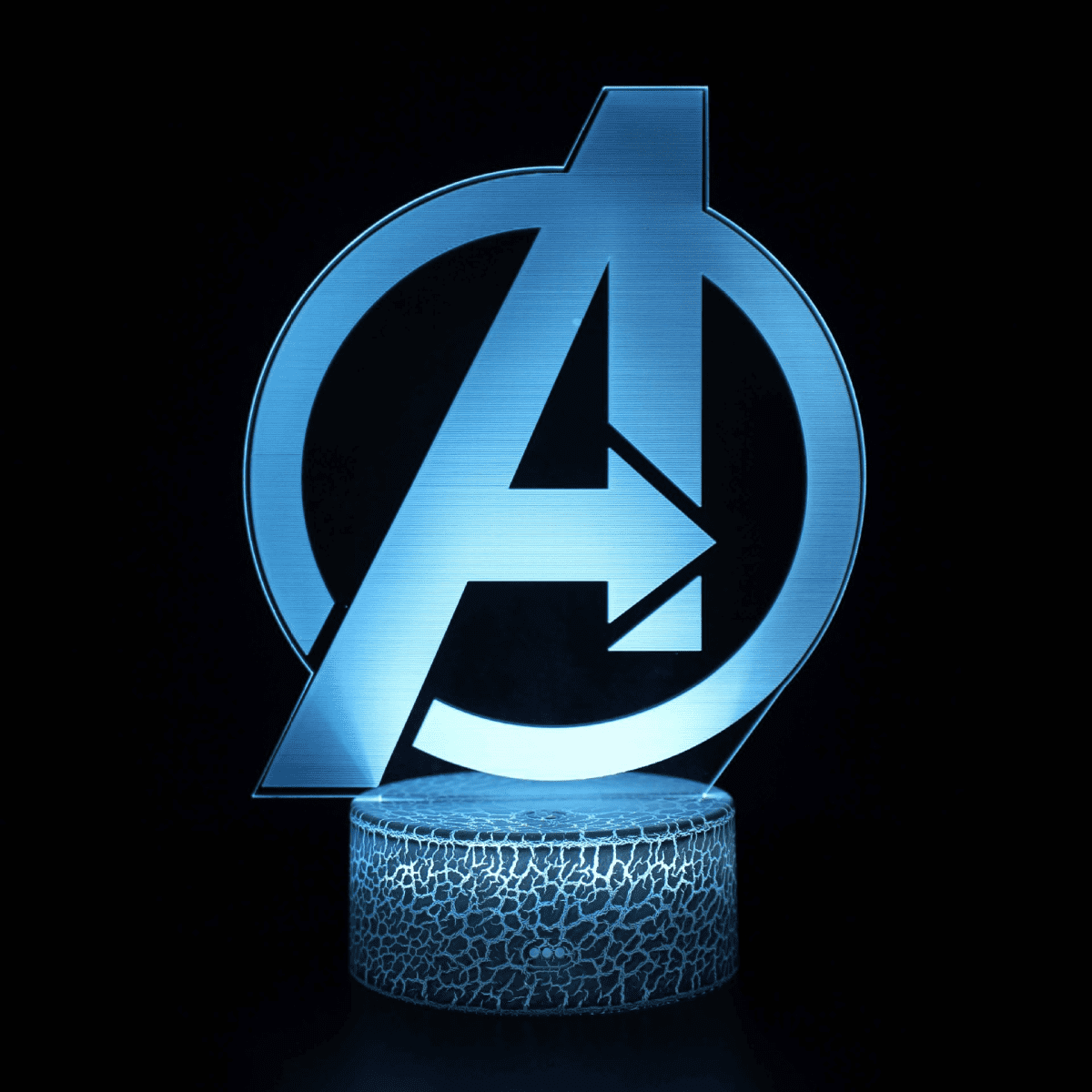HEXNNHA 3D Night Light for Kids, The Avengers Heroes 3D Illusion Lamp with Remote & Smart Touch 16 Changeable Colors for Children's Room Decoration Christmas Birthday Gift MW525-044