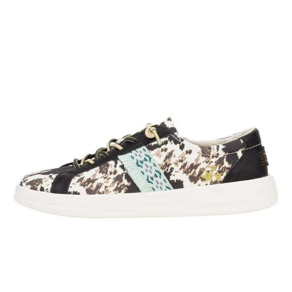 HEY DUDE Karina Women's Sneakers Crafted Boho Cow 41966-9B7 Brand New