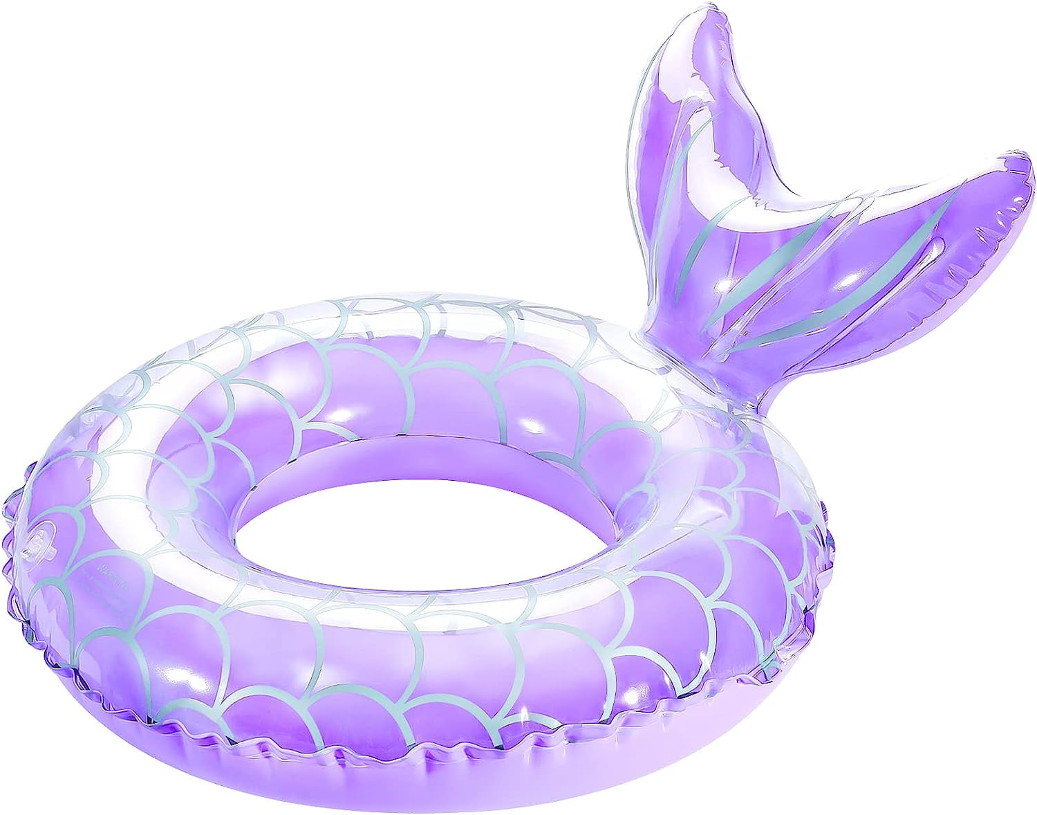 HEY! SPLASH Mermaid Pool Float, Mermaid Tail Shaped Pool Swimming Float ...