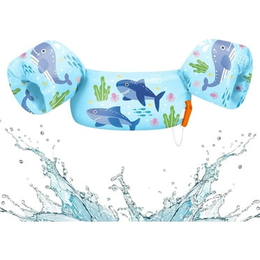 HEY! SPLASH Swim Vest for Kids, Pool Floaties Fit 20-50/70 Lbs, Children Swimming Vest with Adjustable Strap, Swim Jacket Water Wing Arm Float, Puddle Sea Beach Boat Jumper Boy Girl Age 2-6